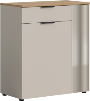 INOSIGN Garderobenschrank EDIL, Höhe 88cm, 2 Türen, 1 Schubkasten, 3 Fächer (moderne Farbkombination, Platz für ca. 6 Paar Schuhe) Kommode, Schuhschrank, Schuhkommode, Sideboard, Anrichte