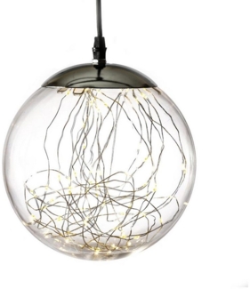 MARELIDA LED Kugelleuchte LED Lichterkugel Deko Kugel Hängeleuchte Leuchtkugel 20cm Innen Außen, LED Classic, warmweiß (2100K bis 3000K)