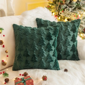 FOUORTUNATE-BEE Kissenbezug Kissenbezug Weihnachten 2 Stück, Weihnachtsdeko Kissenbezug 45x45 cm, (2 Stück)