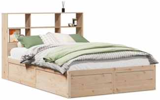 vidaXL Massivholzbett ohne Matratze 140x190 cm Kiefernholz 3323467