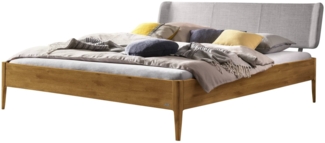 Hasena Lounge Pienza 140x210 Wildeiche natur, geölt - Fusshöhe 20 cm Massivholzbett