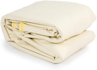 STARTER SET Stahlwandpool Rund Ibiza Ø 400 x 120 cm Sand