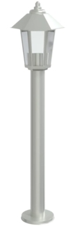 vidaXL Wegeleuchte Silbern 80 cm Edelstahl 4006381