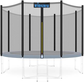 KIDUKU Trampolin Ersatznetz Ø 366 cm - 12 Stangen Sicherheitsnetz Trampolinersatznetz