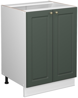 Vicco Midischrank Grün-Gold Landhaus 60x82 cm ohne Arbeitsplatte, Fame-Line