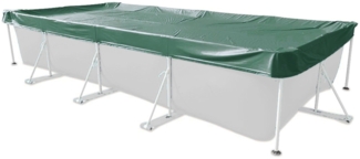 Abdeckplane Rechteck 700x350 cm Grün mit Übermaß Sommer & Winter Pool Schwimmbad