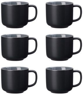 Ritzenhoff & Breker JASPER Kaffeetasse 240 ml schwarz 6er Set