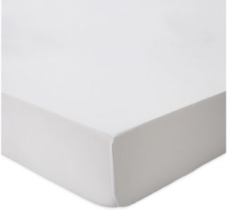 Urbanara Spannbettlaken Oufeiro Spannbettlaken aus 100% Bio-Baumwolle, Baumwolle, Gummizug: umlaufend, (1 Stück), Reine Bio-Baumwolle, In edler Satin-Webung, Mit praktischem Gummizug
