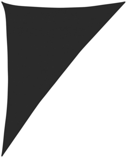 vidaXL Sonnensegel 160 g/m² Schwarz 4x5x6,8 m HDPE 311761