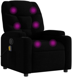 vidaXL Massage-Relaxsessel, schwarzer Stoff 3206034