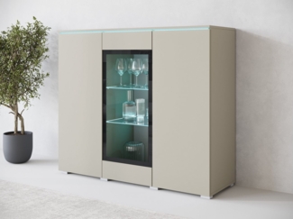 INOSIGN Highboard Vera, Highboard mit 4 Türen, 9 Fächern, verglasten Türen