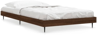 vidaXL Bettgestell ohne Matratze Braun Eiche 90x200 cm Holzwerkstoff 832276