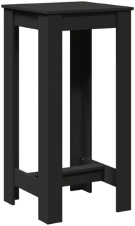 vidaXL Bartisch Schwarz 51x50x103,5 cm Holzwerkstoff 854401