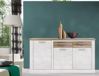 Sideboard Kommode Anrichte Wohnzimmer pinie weiß eiche antik 172cm
