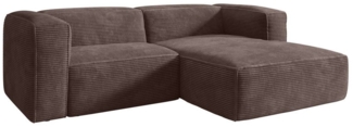 Luxusbetten24 Sofa Designer Sofa Comfy L Mini in Cord