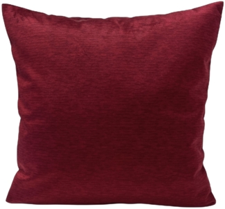 RoKo-Textilien Kissenbezug Kissenbezug » Kissenhülle 100% Polyester Samt Velvet Farbe Weinrot, mit Reißverschluss