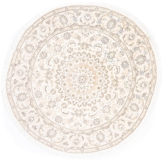 Morgenland Perserteppich - Nain - Royal rund - 150 x 150 cm - beige