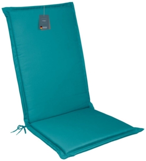 LILENO HOME Hochlehnerauflage Gartenstuhl Auflage, bequeme Sitzauflage für Gartenmöbel, Stuhlkissen, (1er Set), Polsterauflage Petrol, Stuhlauflagen, Auflagen Hochlehner