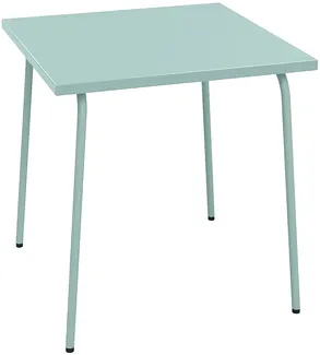 Vente-unique - MIRMANDE Gartenessgruppe Metall Grün - B 70 cm x H 75,5 cm x L 70 cm