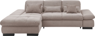 set one by Musterring Ecksofa SO4100 V, mit verstellbaren Kopfteilen, wahlweise mit Funktionen, Cord-Bezug