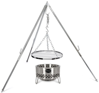 Petromax Feuerschale Tyropit Set inkl. Dreibein & Rost