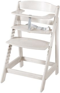 roba Treppenhochstuhl 'Sit Up Flex' - Sitzhöhe max. 55 cm & min 42,5 cm - Natur / Grau