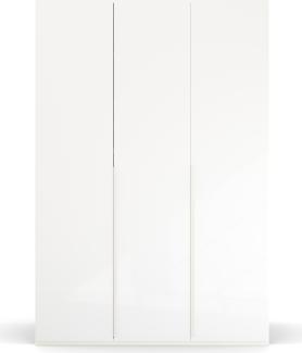 rauch Kleiderschrank; Drehtürenschrank PURISMA, 3-türig, 3 Glastüren, Alpinweiß, inkl. Innenspiegel und weiteres Zubehör, 151x223x61xcm