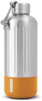 Trinkflasche Isolierflasche 0,85L Edelstahl black+blum orange BAM-EIWB-L003