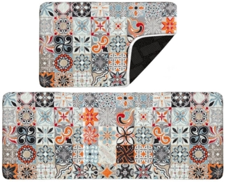 HOMELUX Badematte Badematte Badvorleger Badteppich Duschvorleger Set, Rutschfester Gummi, Lichtecht, Schallschluckend, Ruschsicher, Polyester, Größe: 50x160 cm+50x80 cm