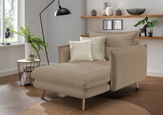 INOSIGN Loveseat Lazio, moderner Sessel mit einer bequemen Polsterung, 2 Stk. Zierkissen