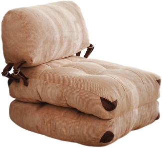 Dmora Sessel Surigae, Gepolsterter Sitz, Einzelsofa im Wohnzimmer, Stuhl mit Armlehnen, 80x60 h70 cm, Braun