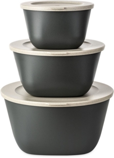 KOZIOL Aufbewahrungsschüssel CONNECT BOX SET STOCKHOLM, Kunststoff, (3-tlg, 1 Box 1 L, 1 Box 2 L, 1 Box 4 L), (1 + 2 + 4 L), melaminfrei, CO² neutrale Produktion