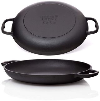 BBQ Nerd Paellapfanne Gusseisen Paellapfanne Ø36cm 6 Personen