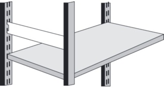 Kerkmann Seitensteg für Büro-Regal Progress 500 Tiefe 60cm lichtgrau
