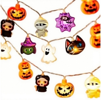 Coonoor LED-Lichterkette Halloween Lichterkette 3 m 20 LED Lichter Dekoration