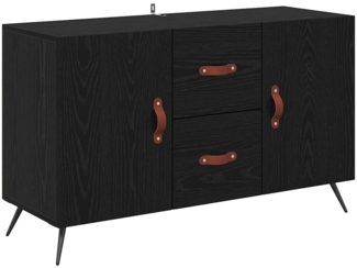 vidaXL Sideboard Schwarz Eichen-Optik 100 x 36 x 60 cm Holzwerkstoff 882453