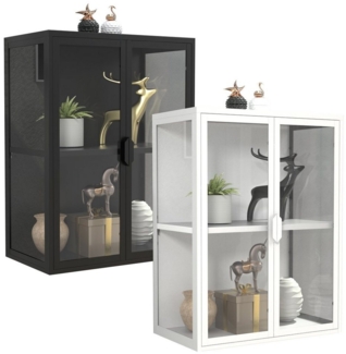 VCM Hängevitrine Stahl Wandvitrine Hängevitrine Vitrine Glas Flokas (1-St)