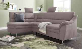 sit&more Ecksofa Cardoso L-Form, mit Federkern, wahlweise mit Bettfunktion und Schubkasten