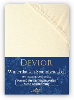 Devior Spannbettlaken Spannbetttuch Bettlaken Winter Flausch Warm Leintuch 80% Baumwolle, Fleece, Gummizug: Rundumgummizug, Matratzen Bezug bis 22cm Matratzenhöhe Kuschelig Flauschig