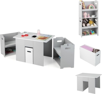 KOMFOTTEU Kindersitzgruppe 4 in 1 Kindermöbel, (Set, 3-tlg), für Kinder ab 3