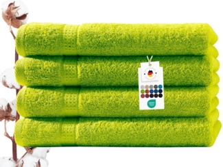 Carpe Sonno Handtuch Set 50x100 cm 100% Baumwolle Handtücher Set 500 g/m2 Frottier Handtuchset, Frottier (Spar-Set, 4-St), Extra Soft & Weich, Saugfähig, Schwer, Atmungsaktiv, schnell trocknend