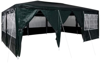 vidaXL Party-Zelt Grün, Weiß 600 x 400 x 266 cm Polyester, Stahl 42003436