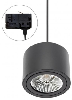 AR111 GU10 Strahler ''Chloe'', 250V, IP20, 139x100 mm, rund, schwarz