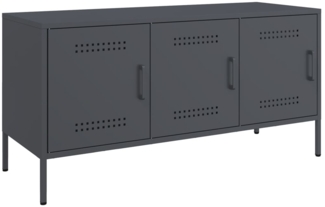 vidaXL TV-Schrank Anthrazit 100,5x39x50,5 cm Stahl 842948