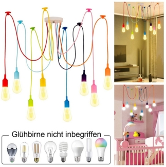 MUPOO Pendelleuchte Industrial Hängelampe,Spinne Pendelleuchte Deckenleuchte, Spinne Lampe Hängend Deckenleuchte,4/6/8/10-Köpfe