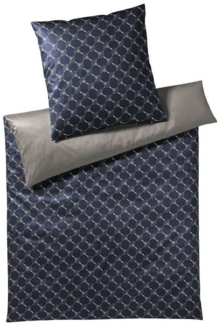 JOOP 'Cornflower Double' Bettwäsche, Anthrazit, 200x200 cm + 2 x 80 x 80 cm