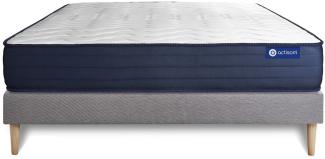 Actilatex life matratze 150x190 cm + Bettgestell mit lattenrost - Dicke : 22cm - Latex und Memory-schaum - H5