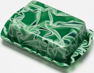 G.F. Heim Söhne Butterdose aus Acrylglas mittel dschungel 532-54