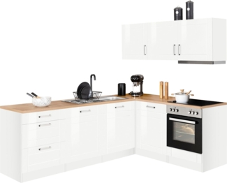 KOCHSTATION Winkelküche KS-Tinnum, mit E-Geräten, Stellbreite 240/180 cm