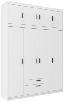 Beautysofa Drehtürenschrank ELENA 4D mit Erweiterung 4-Türig, mit Schubladen